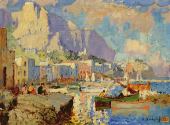 Paesaggio marino di Capri